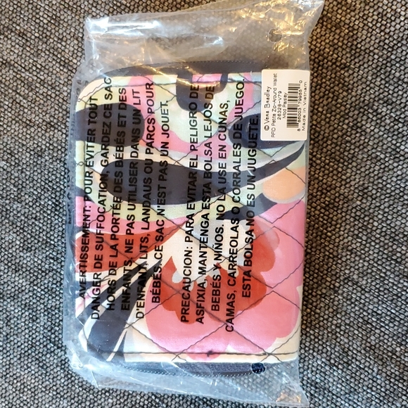 Vera Bradley Mod Paisley RFID Petite Zip-Around Wallet in Signature Cott… - Picture 3 of 4